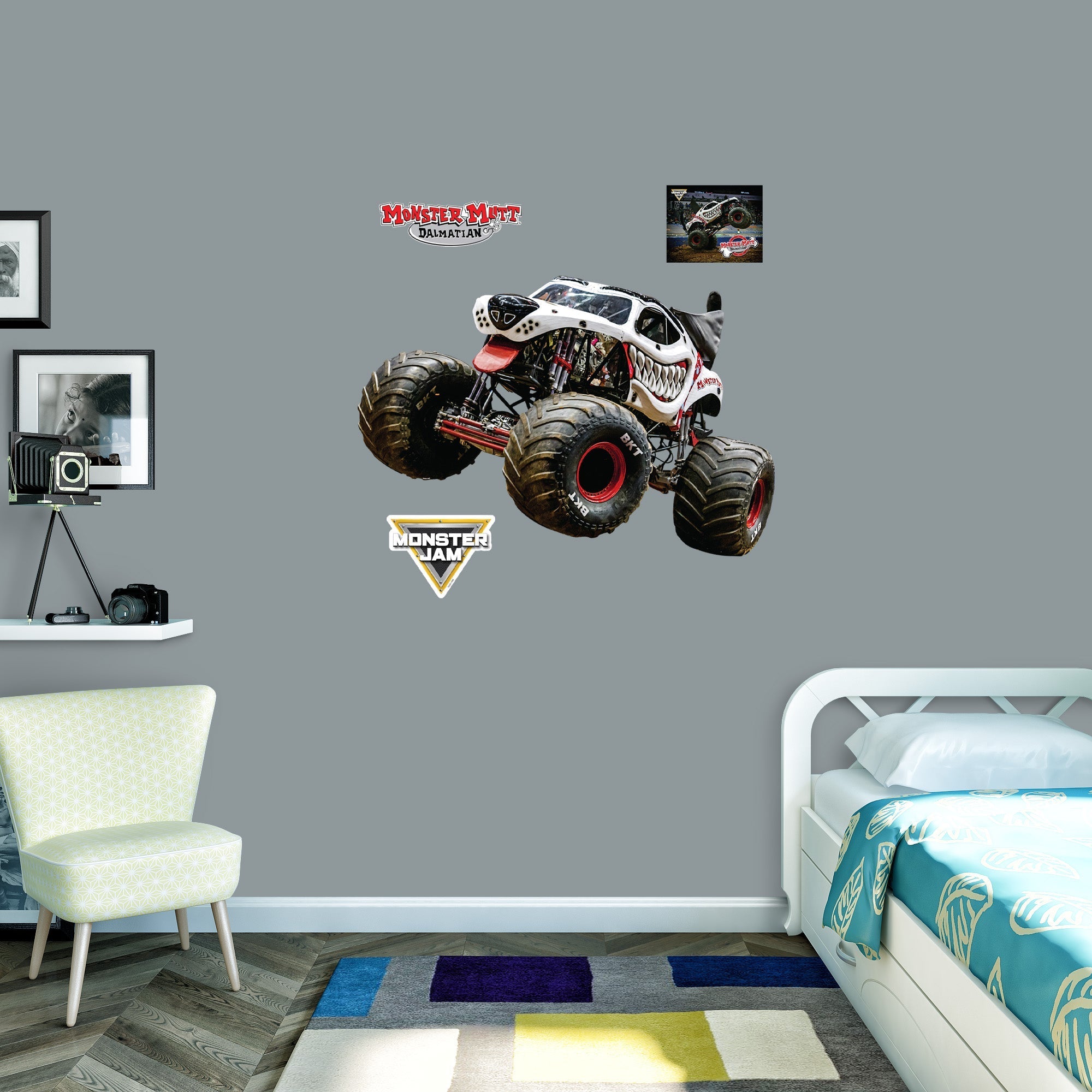 Monster Mutt Dalmatian - RealBig Collection - Official Monster Jam - Reusable Vinyl Wall Decals