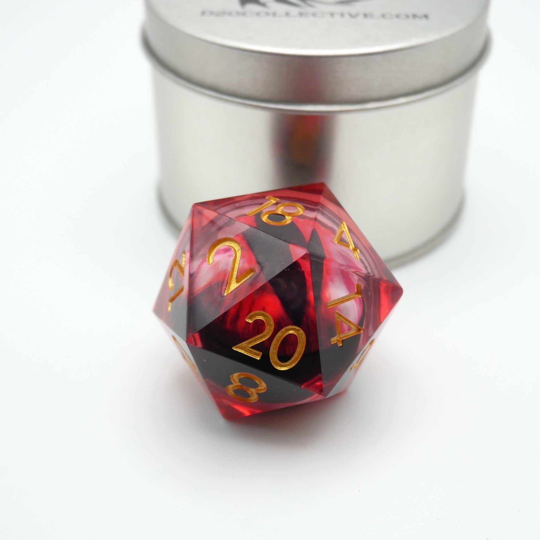 Nosferatu's Eye - Giant D20 Moving Eye DnD Dice | Acrylic RPG Gaming Dice