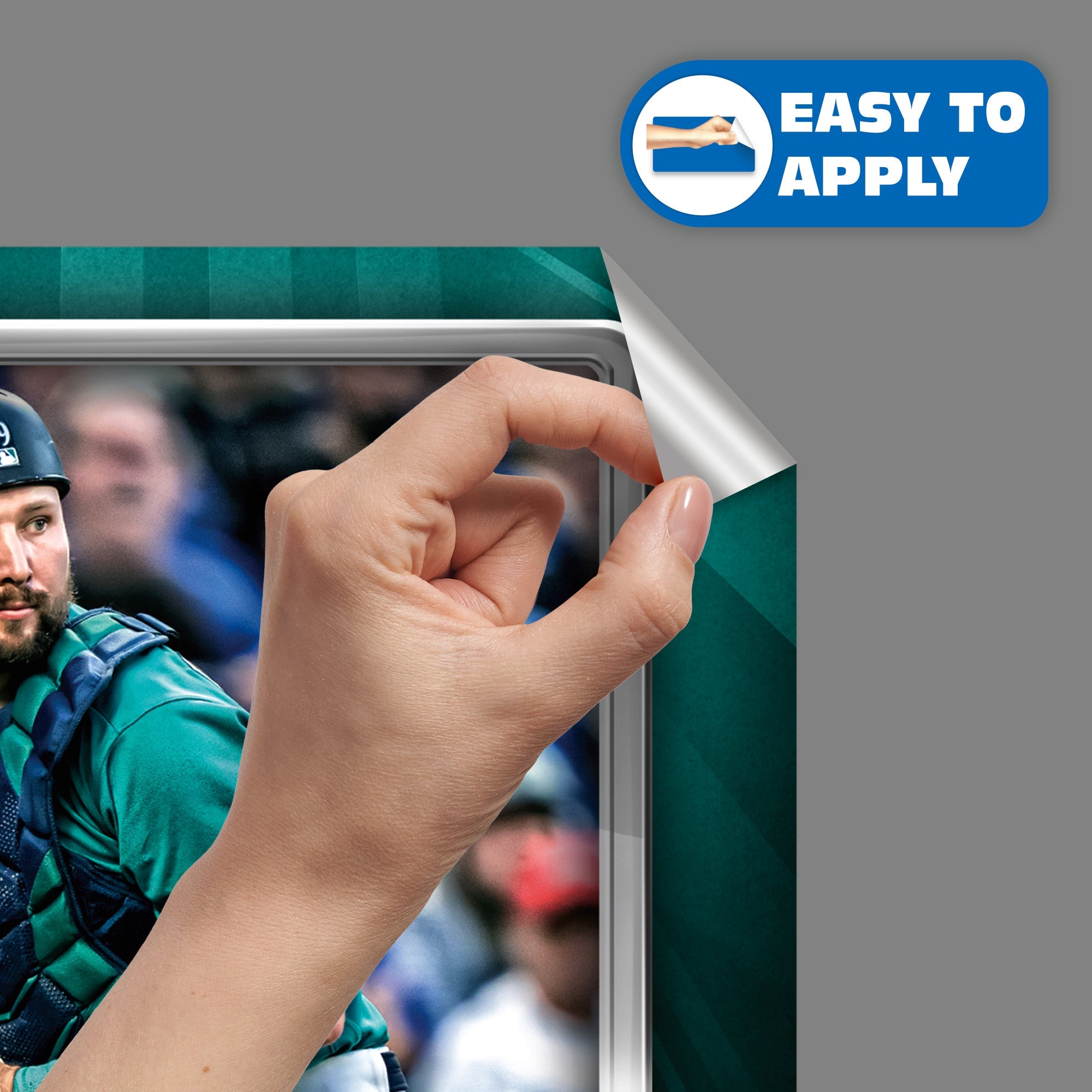 Cal Raleigh - RealBig Collection - Official MLB - Seattle Mariners - Reusable Vinyl Wall Decals