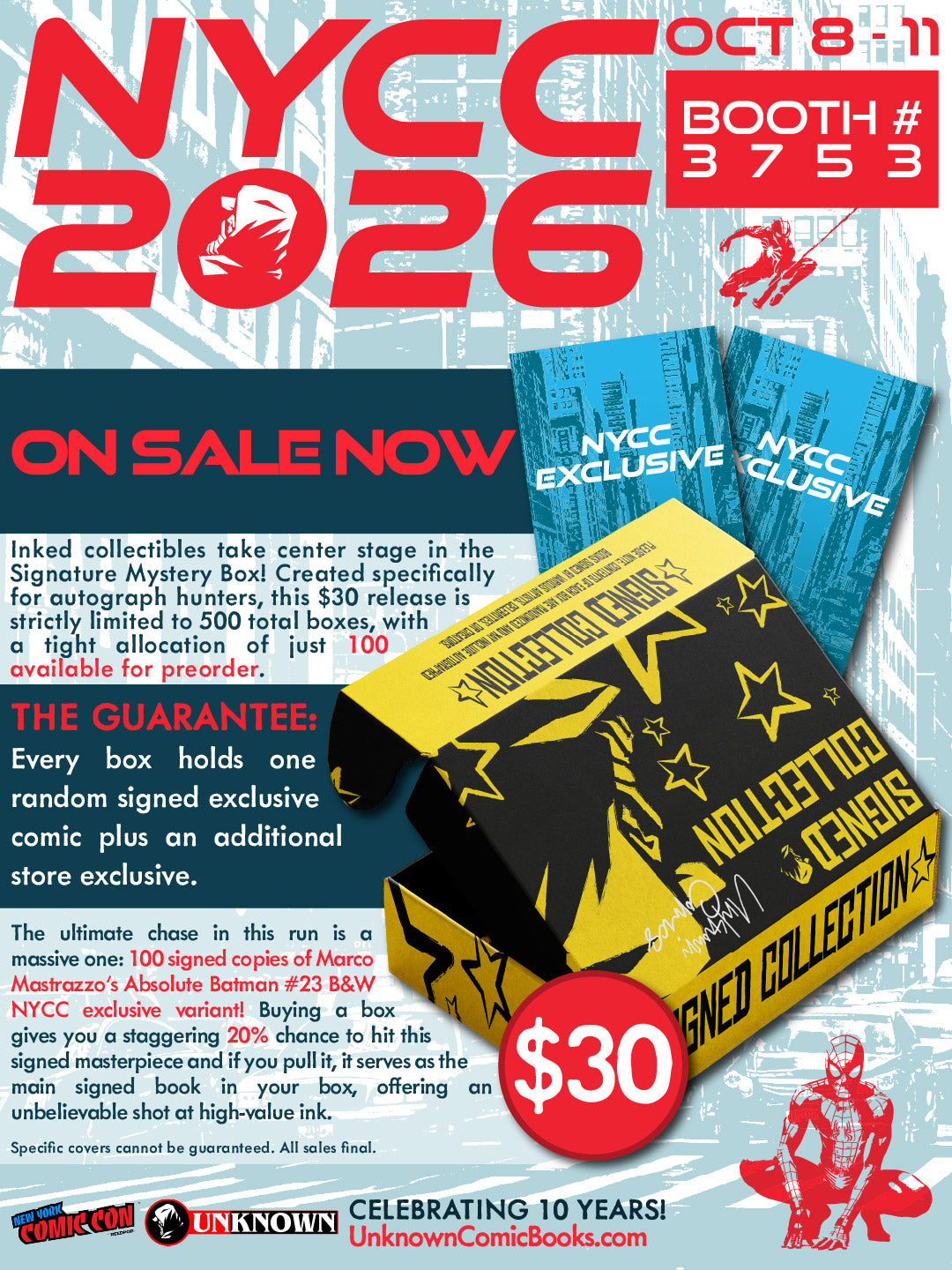 UNKNOWN COMICS SIGNATURE MYSTERY BOX (10/28/2026)