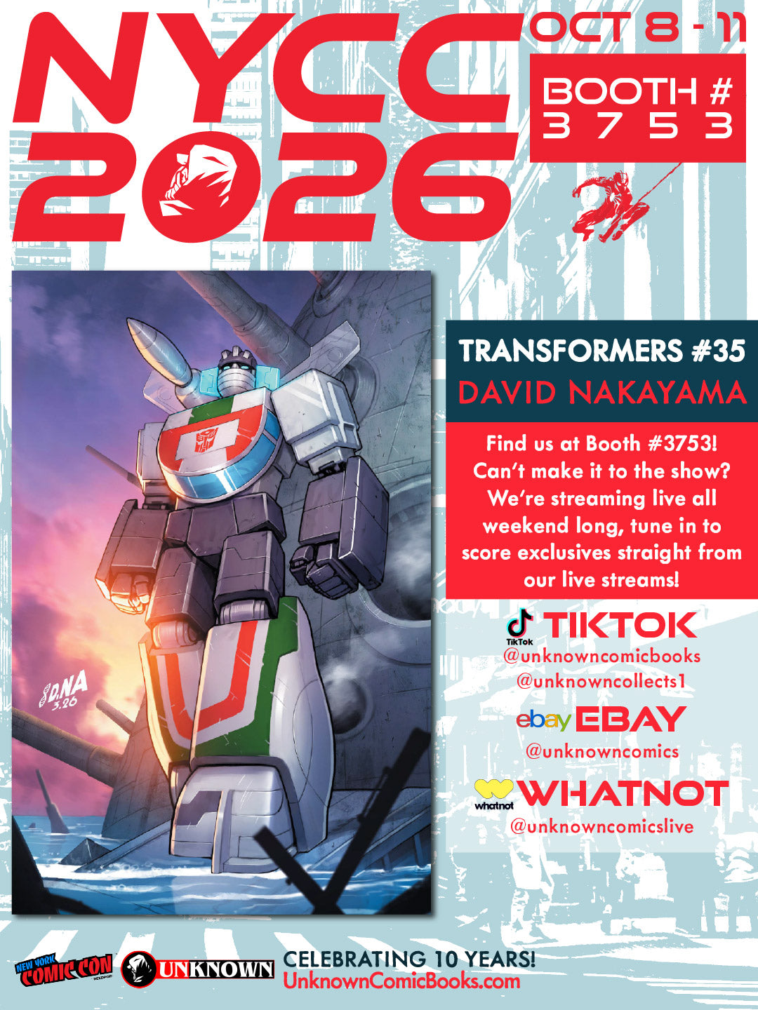 TRANSFORMERS #35 DAVID NAKAYAMA NYCC EXCLUSIVE VIRGIN VAR (10/28/2026)