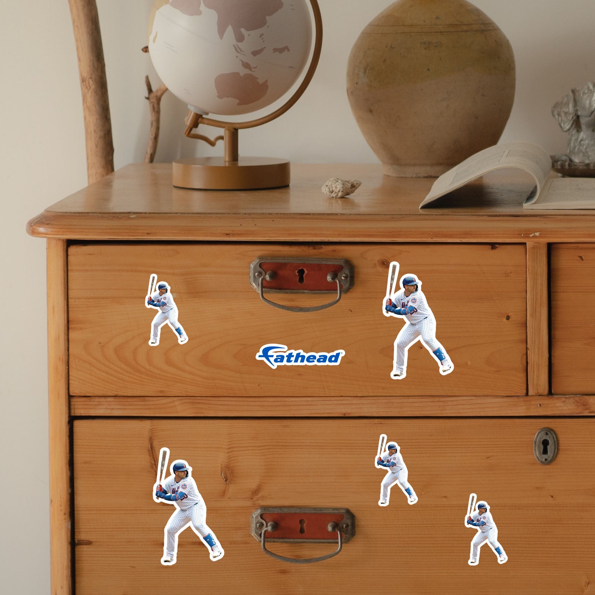 Pete Alonso - 5 Player Minis (Mixed Sizes) - Official MLB - New York Mets - Reusable Vinyl Decals
