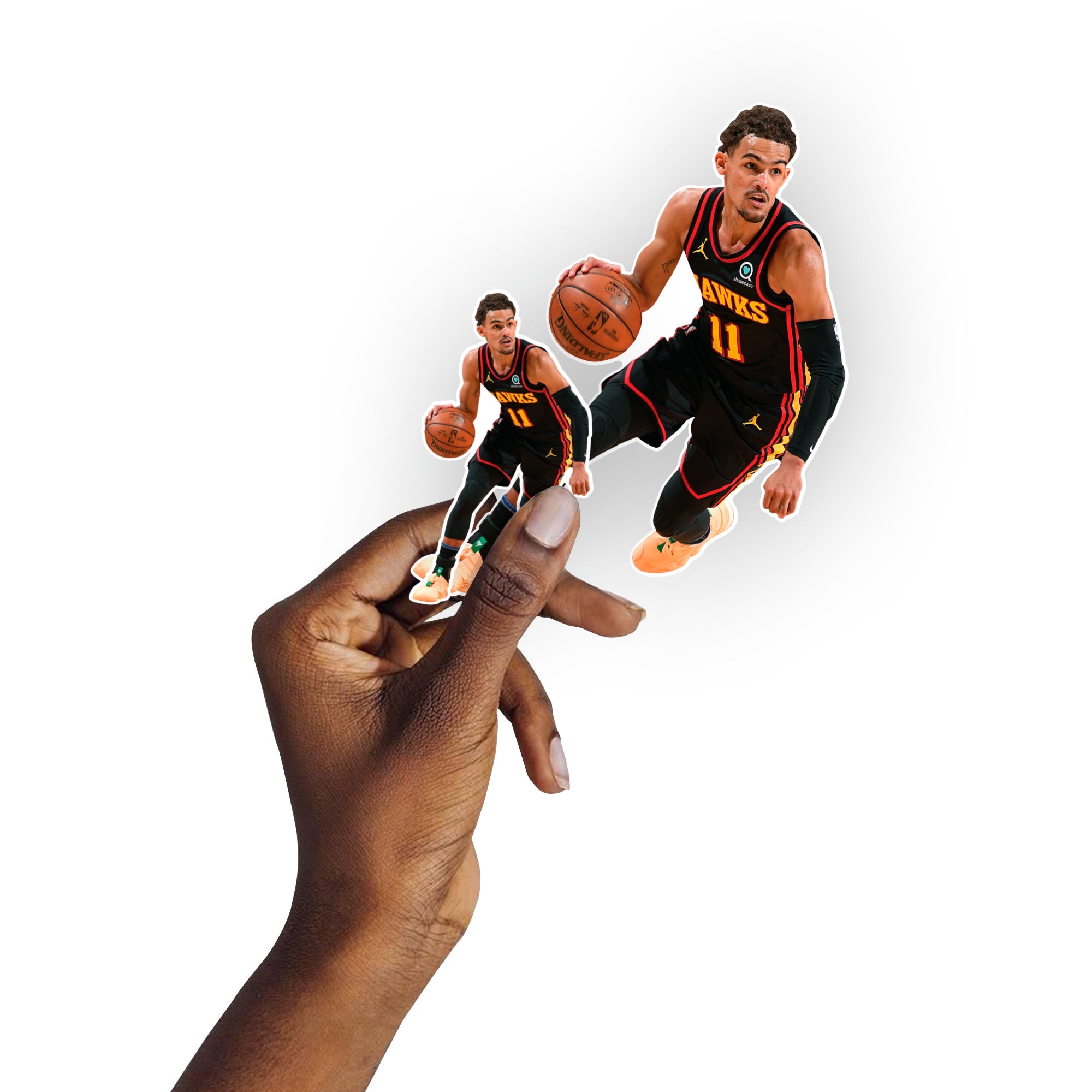 Trae Young - 5 Minis (Mixed Sizes) - Official NBA - Atlanta Hawks - Reusable Vinyl Decals