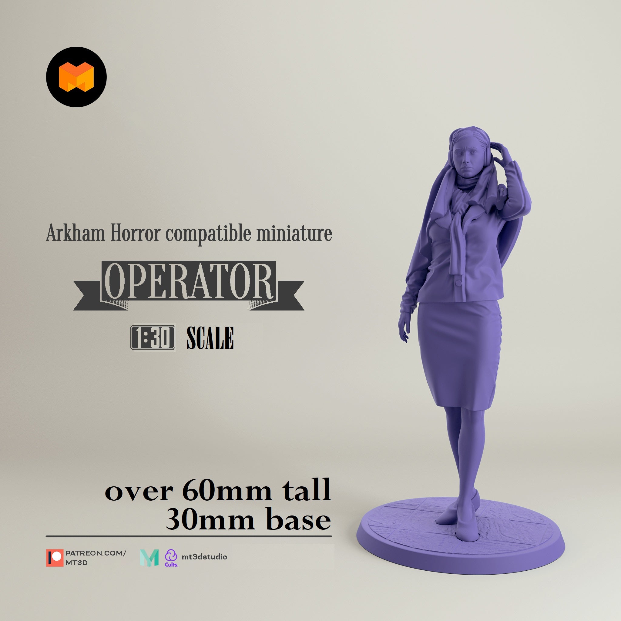 Arkham Compatible Investigator: The Operator (Amina Zidane)