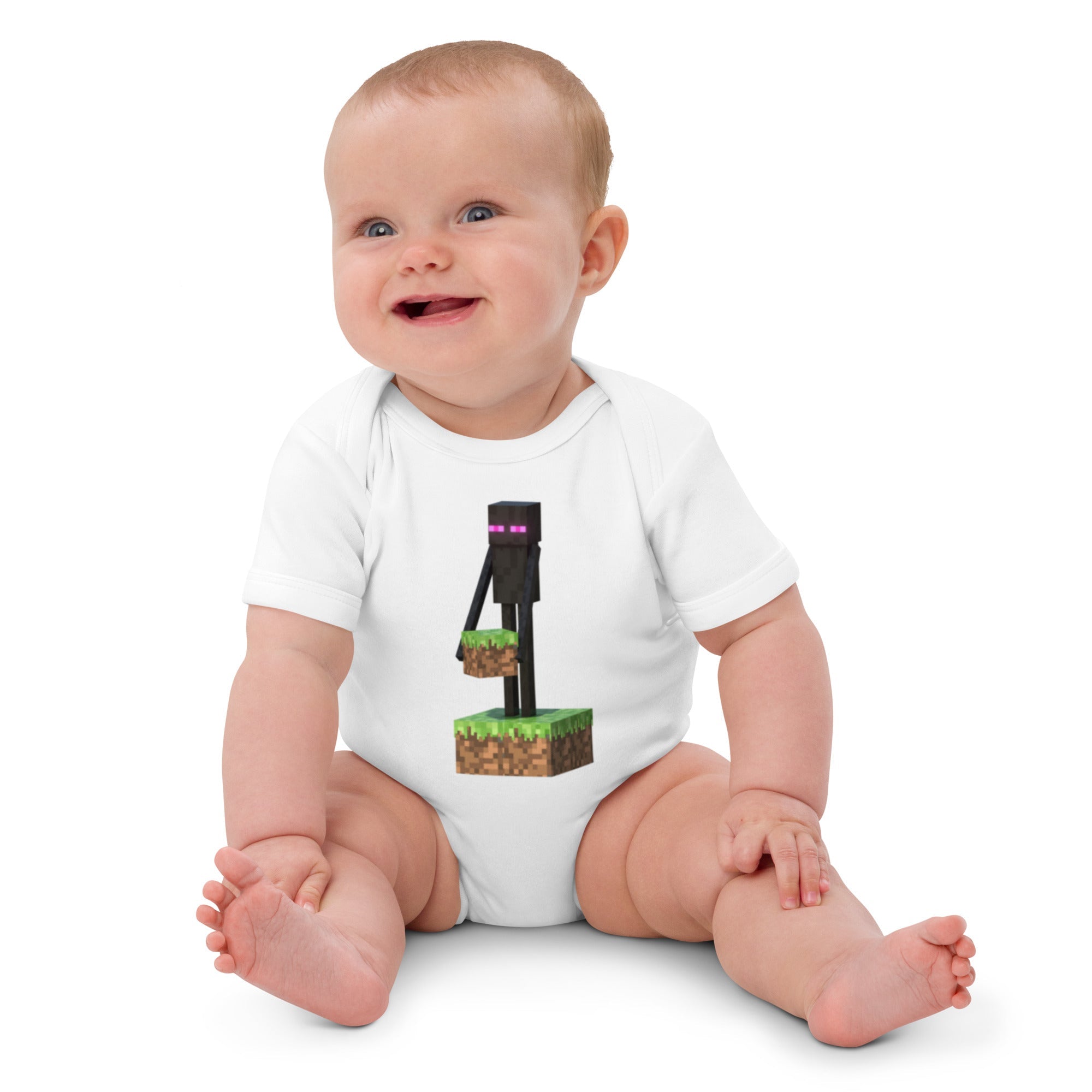 Minecraft Enderman Organic Cotton Baby Bodysuit