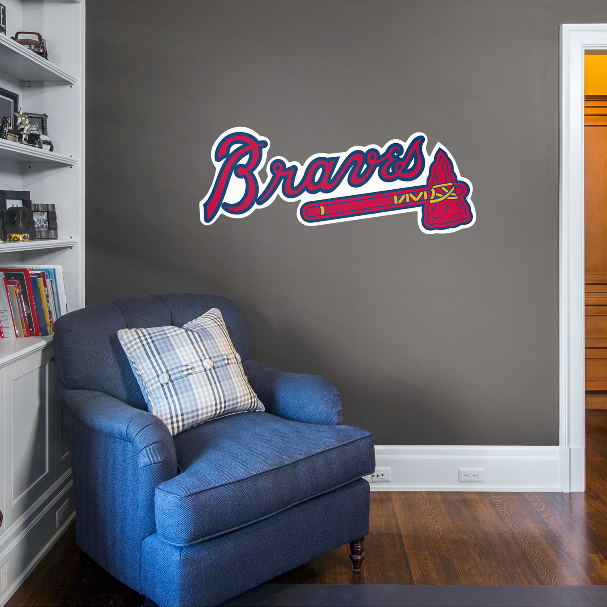 Atlanta Braves - RealBig Logo Collection - Official MLB - Reusable Vinyl Wall Decals