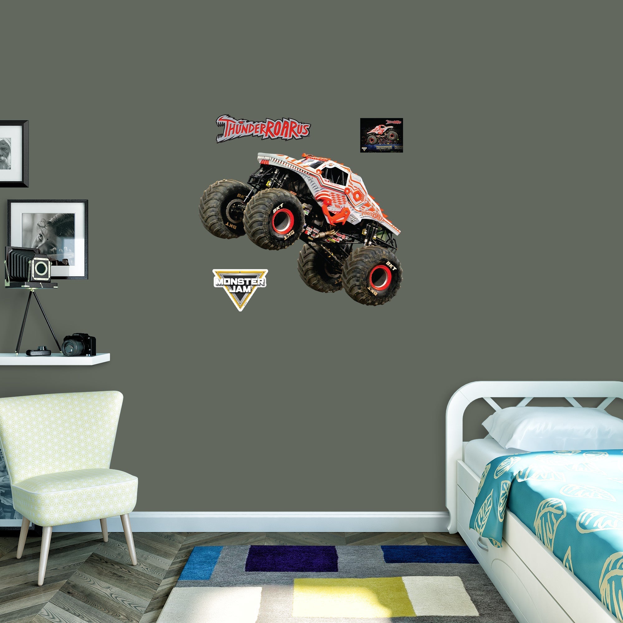 ThunderROARus - RealBig Collection - Official Monster Jam - Reusable Vinyl Wall Decals