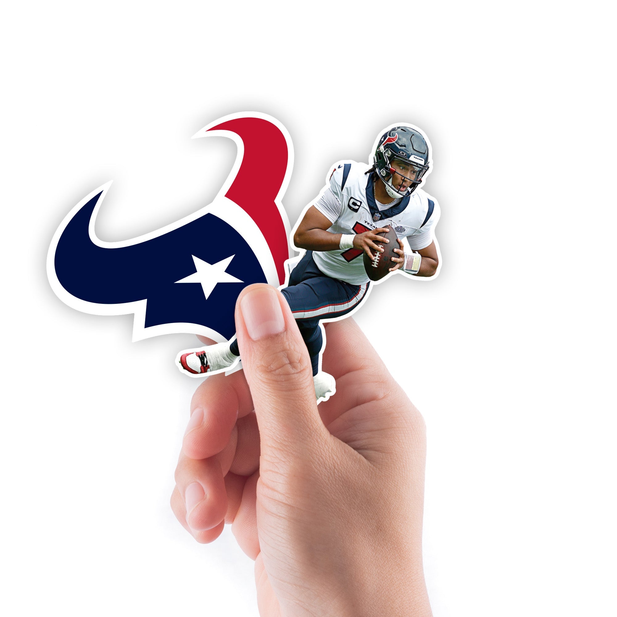 C.J. Stroud - 5 Minis (Mixed Sizes) - Official NFL - Houston Texans - Reusable Vinyl Decals