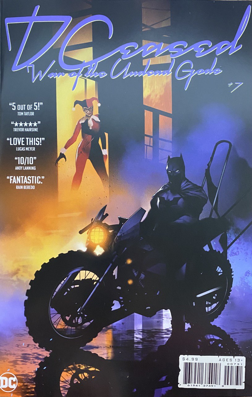 Dceased War Of The Undead Gods #7 (Of 8) B Ben Oliver Homage Prince Purple Rain Variant (03/21/2023) Dc