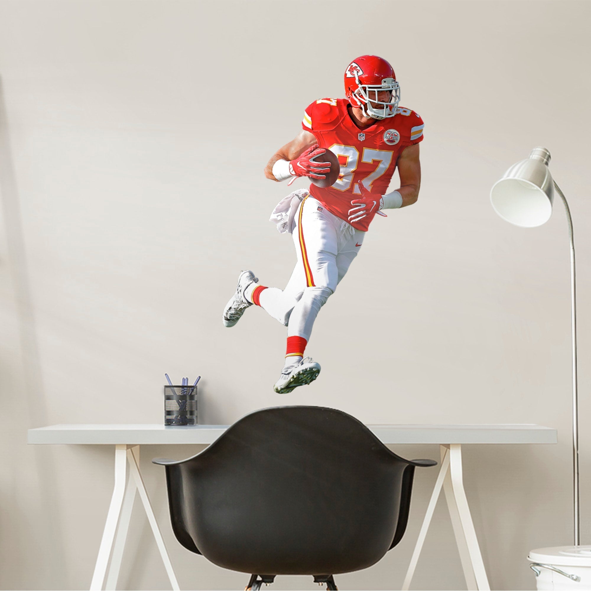 Travis Kelce - RealBig Collection - Official NFL - Kansas City Chiefs - Reusable Vinyl Wall Decals #1