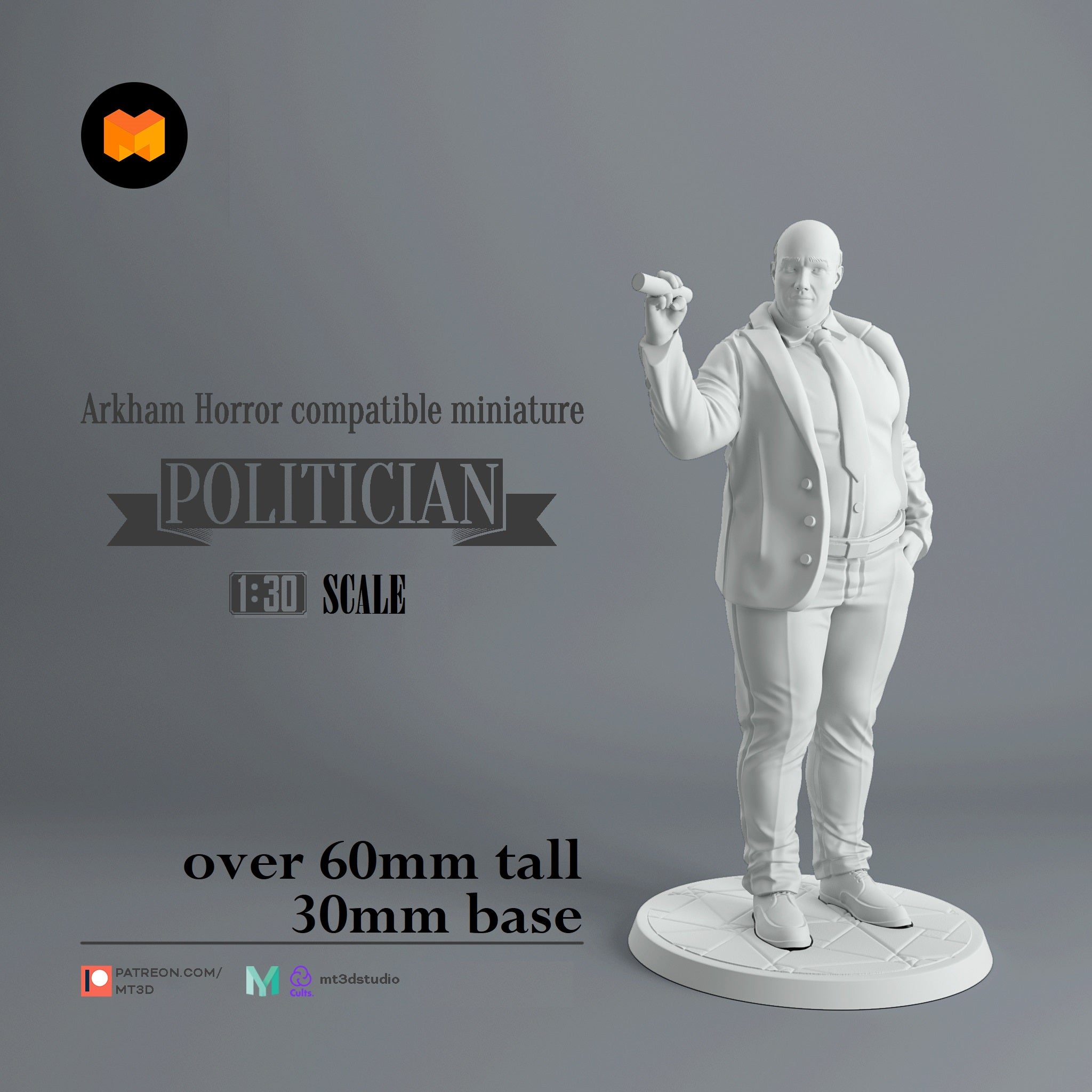 Arkham Compatible Investigator: The Politician (Charlie Kane)
