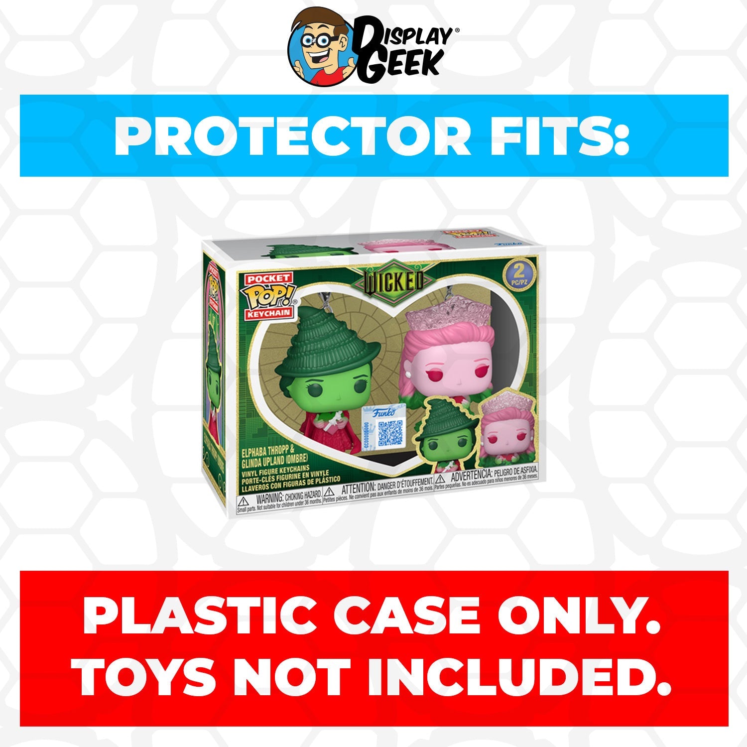 Pop Protector for Elphaba & Glinda Ombre Funko 2 Pack Pocket Pop Keychains