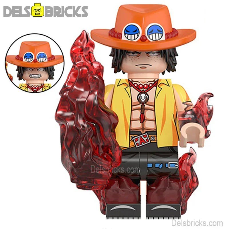 Portgas D Ace from ONE PIECE Anime Lego Minifigures custom toys 2