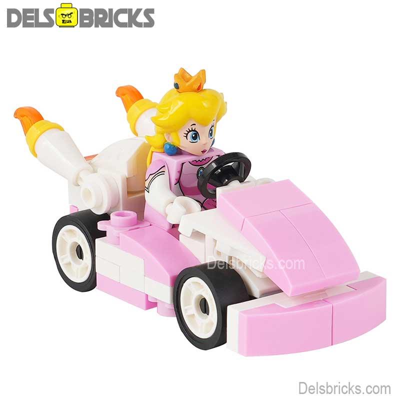Princess Peach kart Mario Brothers Movie Super Mario Lego Minifigures