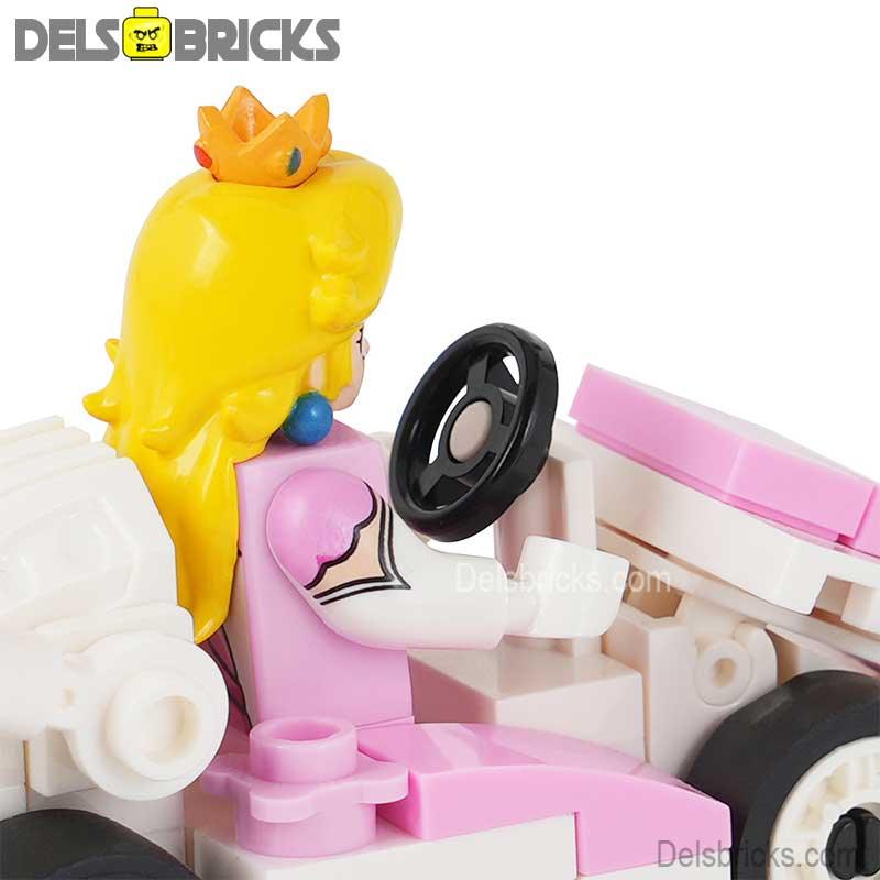Princess Peach kart Mario Brothers Movie Super Mario Lego Minifigures