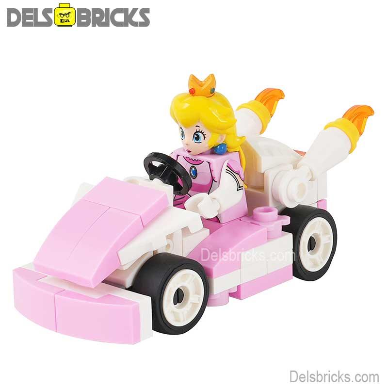 Princess Peach kart Mario Brothers Movie Super Mario Lego Minifigures