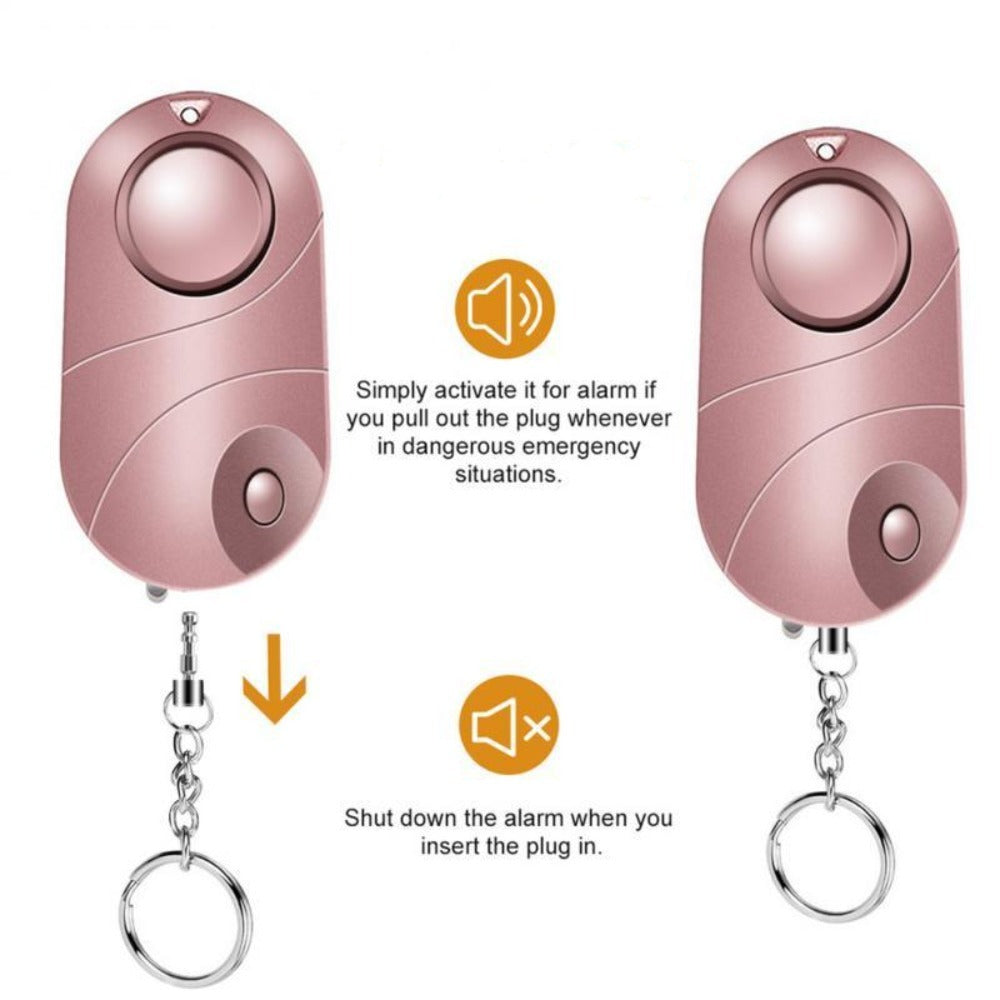 Personal Flashing Alarm Keychain