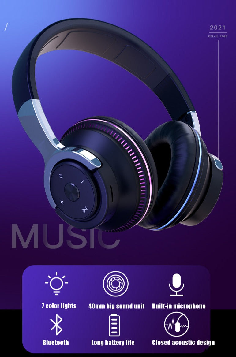 Dragon Wireless Light Changing Bluetooth Gaming Headset