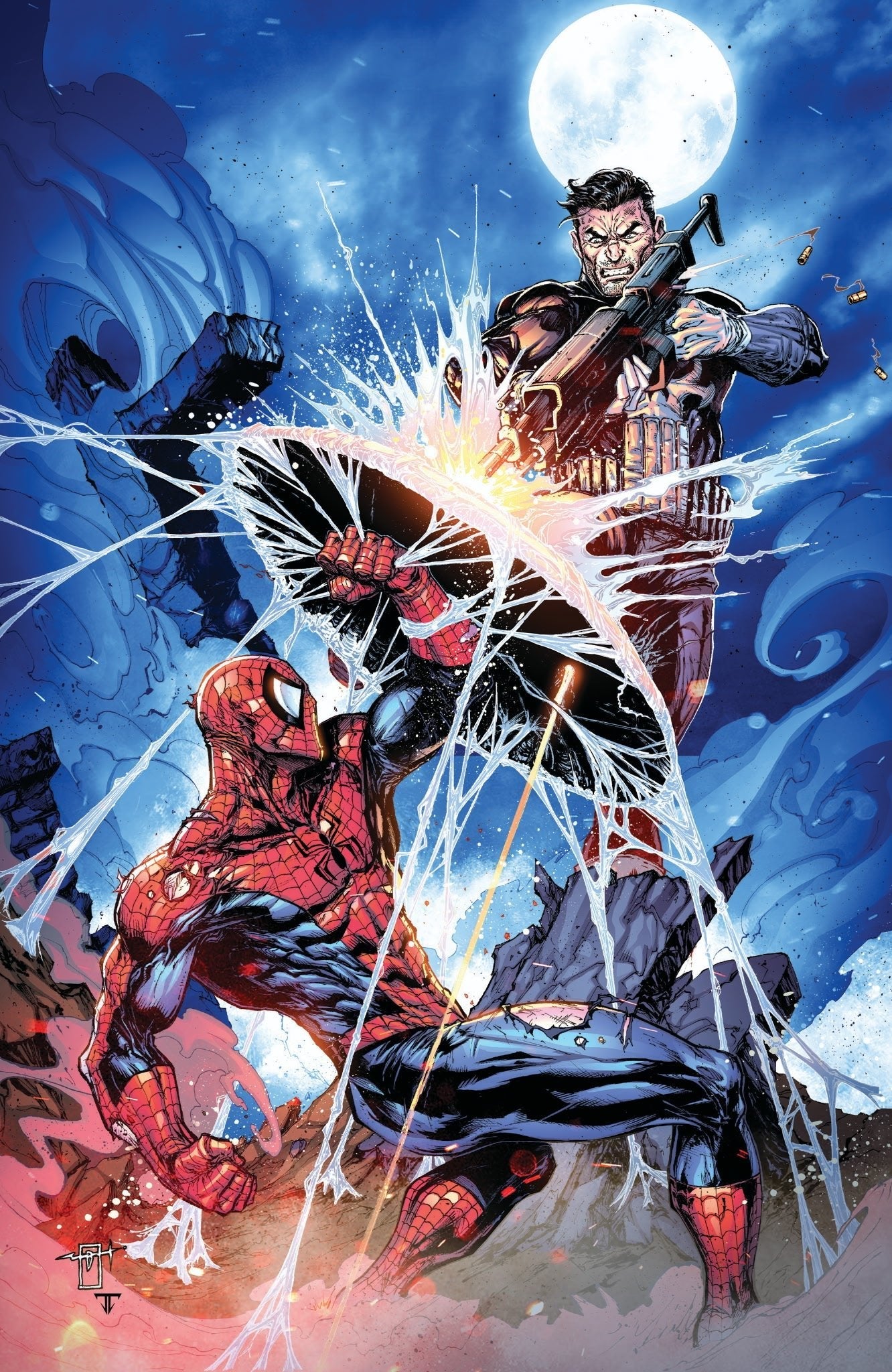 その他 the punisher vs spiderman PUNISHER VS SPIDER-MAN # 1 JONATHAN URIBE VIRGIN SDCC EXCLUSIVE