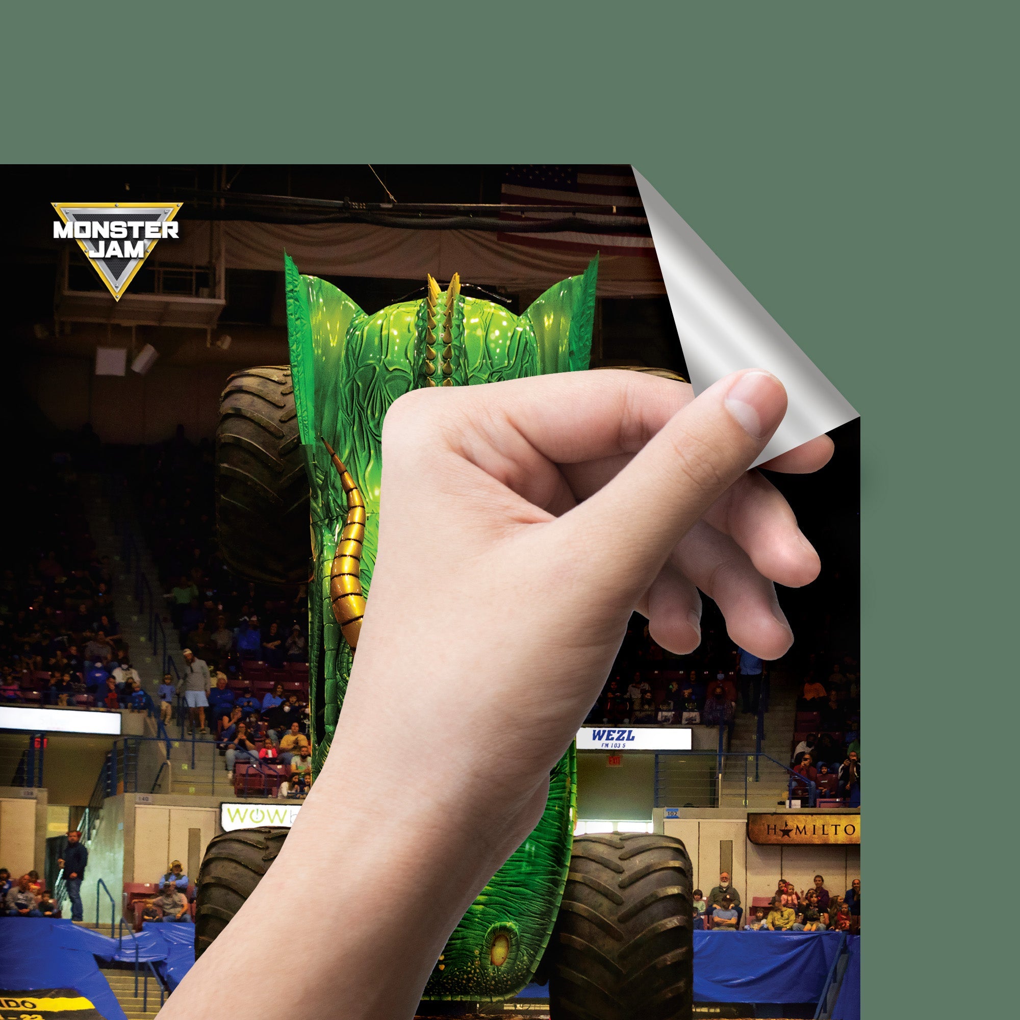 Dragon - Monster Jam - RealBig Collection - Official Monster Jam - Reusable Vinyl Wall Decals