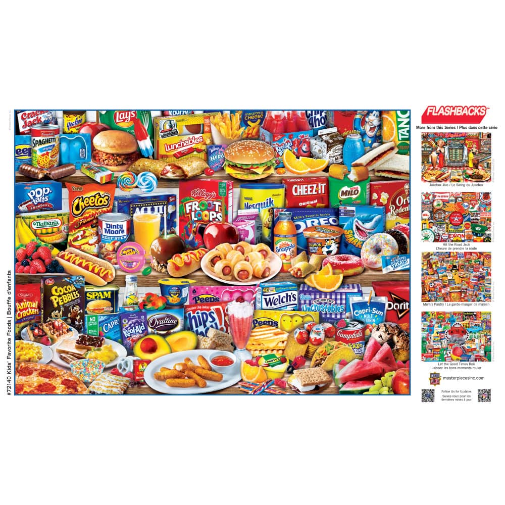 Flashbacks - Kids Favorite Foods 1000 Piece Jigsaw Puzzle