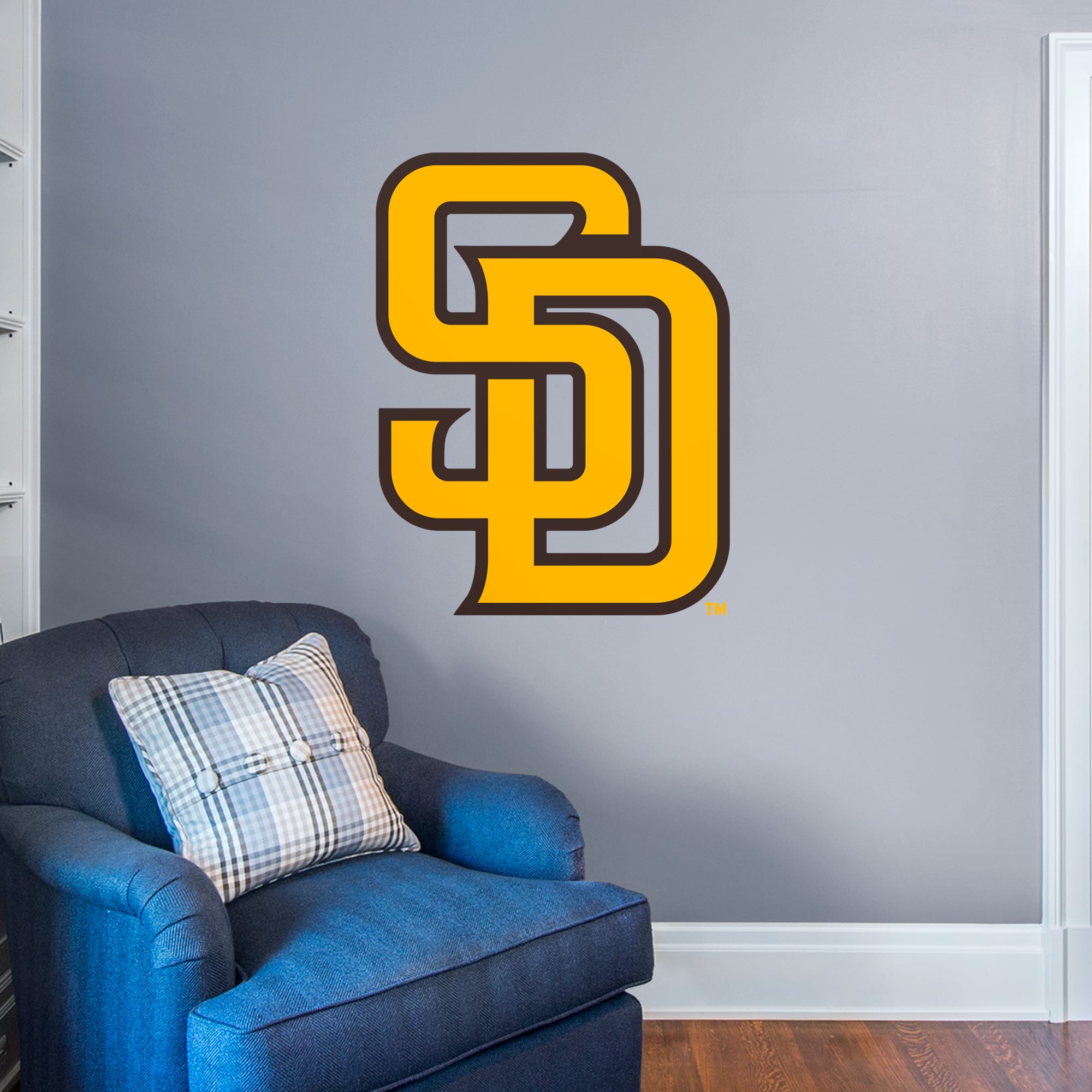 San Diego Padres - RealBig Logo Collection - Official MLB - Reusable Vinyl Wall Decals