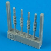 Quickboost 48101 1/48 Hurricane Mk IIC Cannon Barrels Type B for HSG (4)