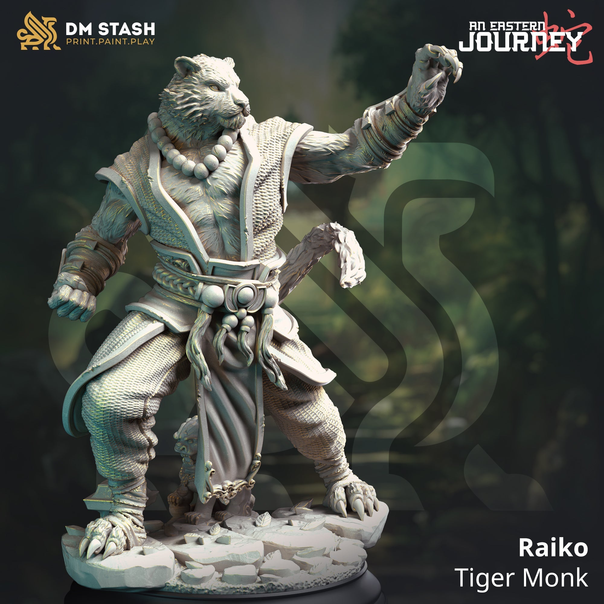 Raiko, Tiger Monk (Male Tabaxi Monk)