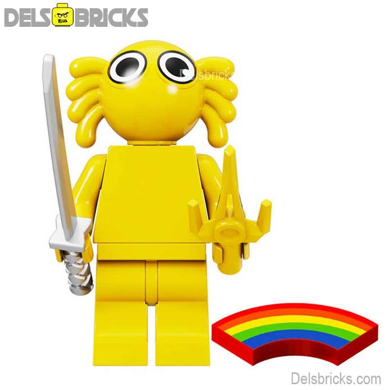 Rainbow Friends Yellow Character Lego Minifigures Custom Toys