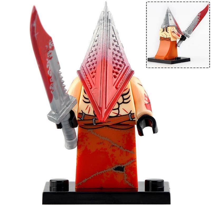 Red Pyramid Head Silent Hill Lego Minifigures Custom Horror Toys