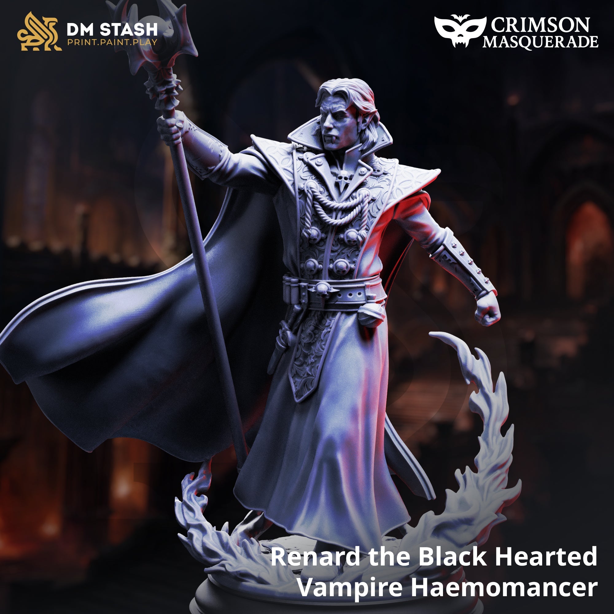 Renard the Black Hearted, Vampiric Haemomancer (Male Vampire Blood Mage)