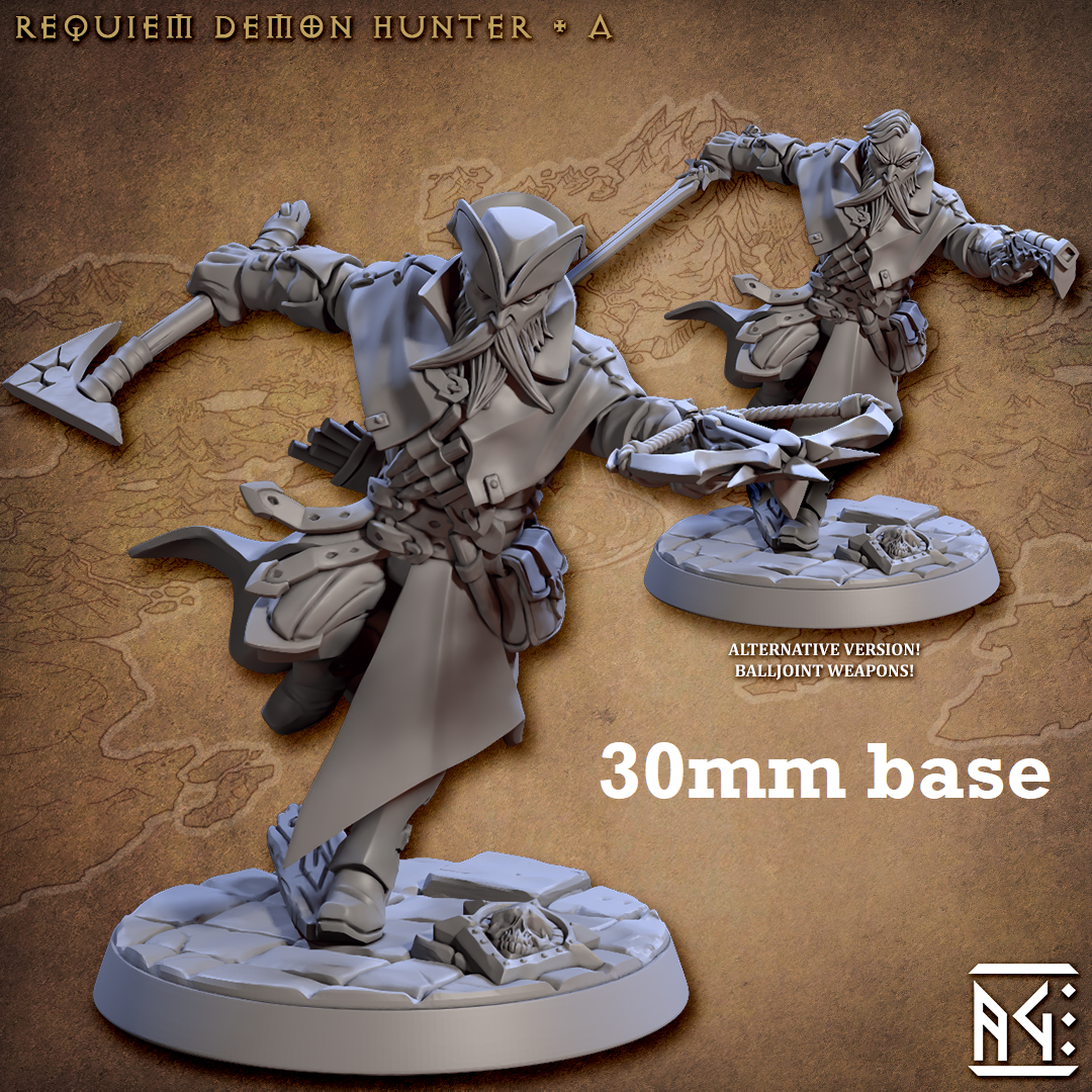 Requiem Demon Hunter: Sculpt A (Male Human Fighter)