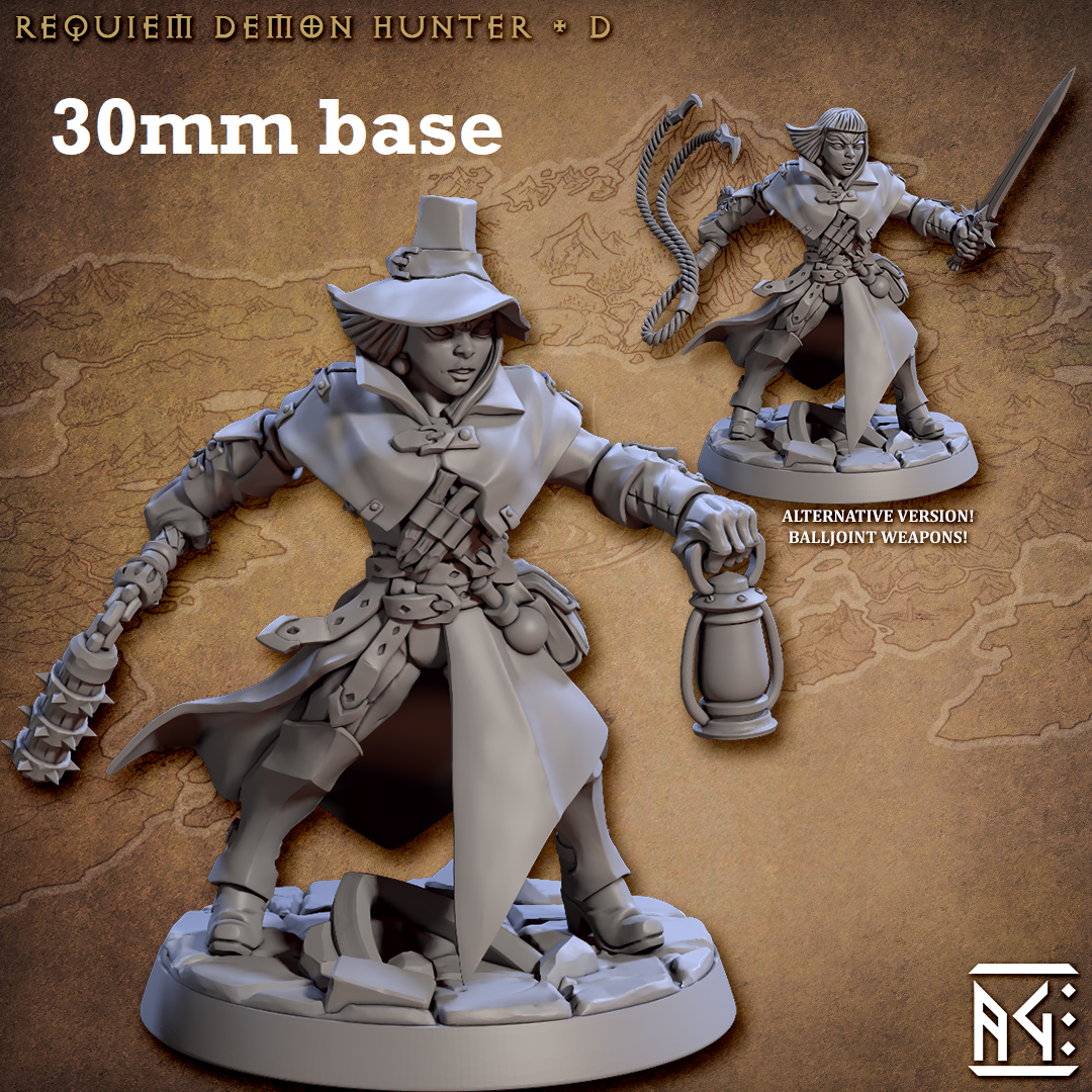 Requiem Demon Hunter: Sculpt D (Female Human Fighter)