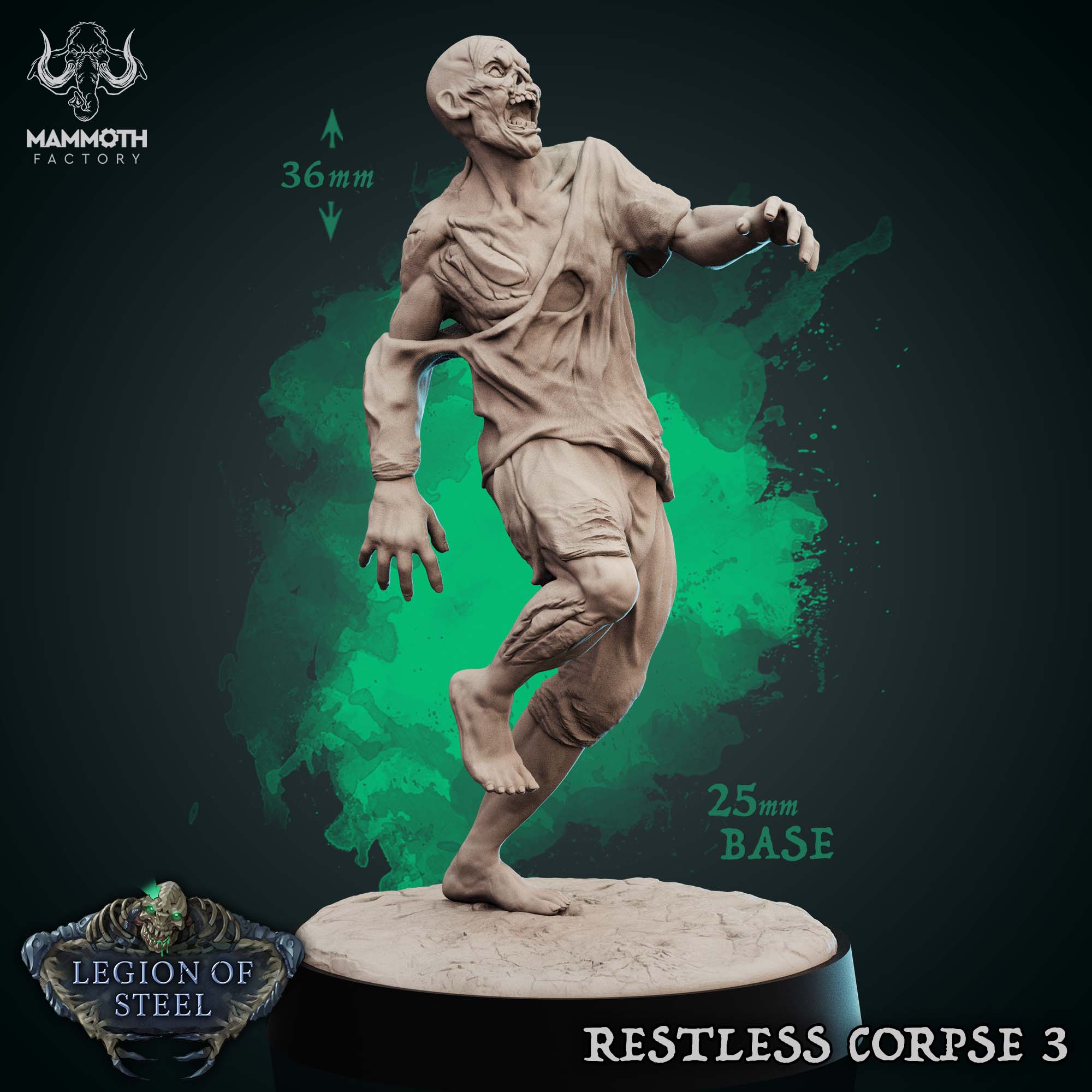 Restless Corpse: Sculpt 3 (Shambling Zombie)
