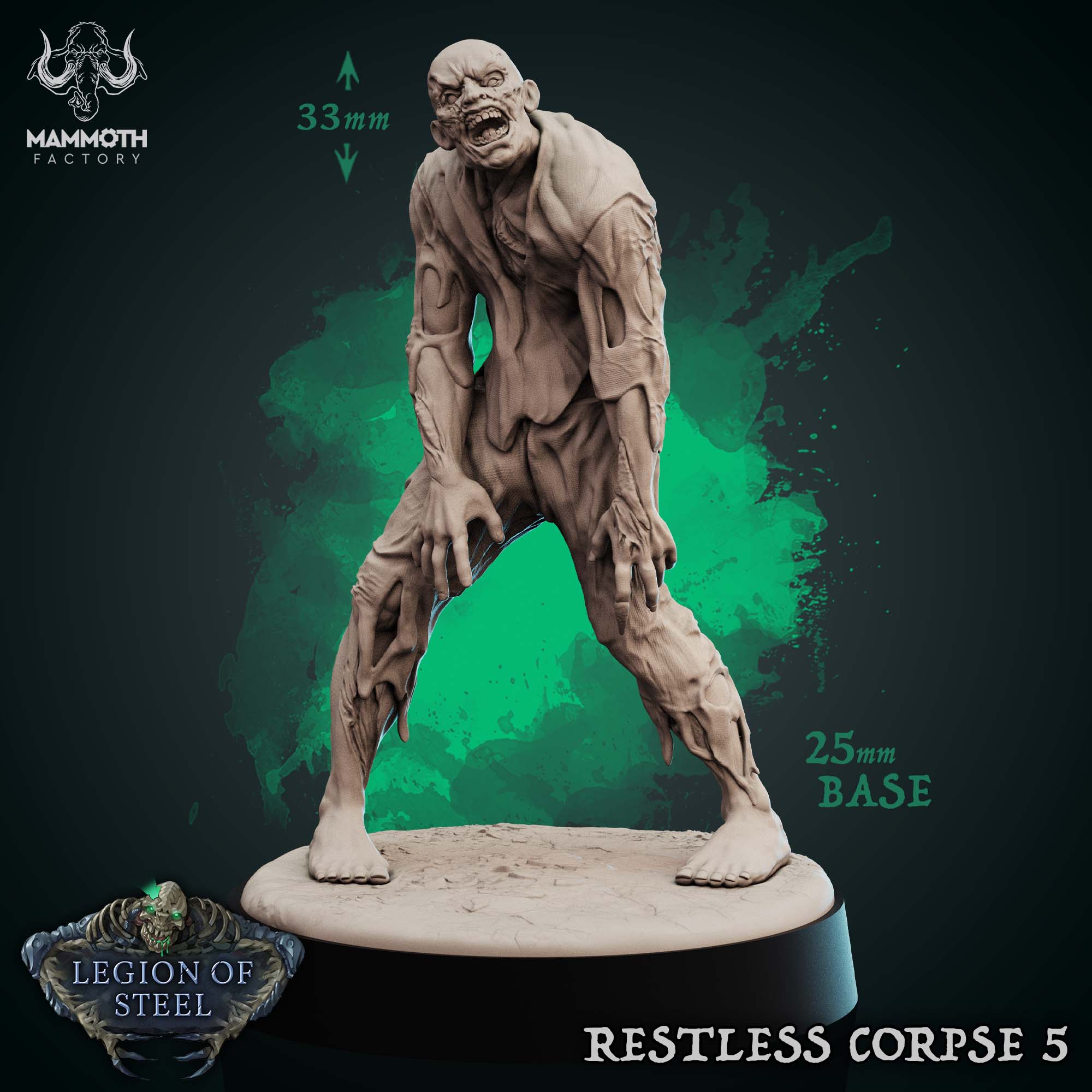 Restless Corpse: Sculpt 5 (Shambling Zombie)