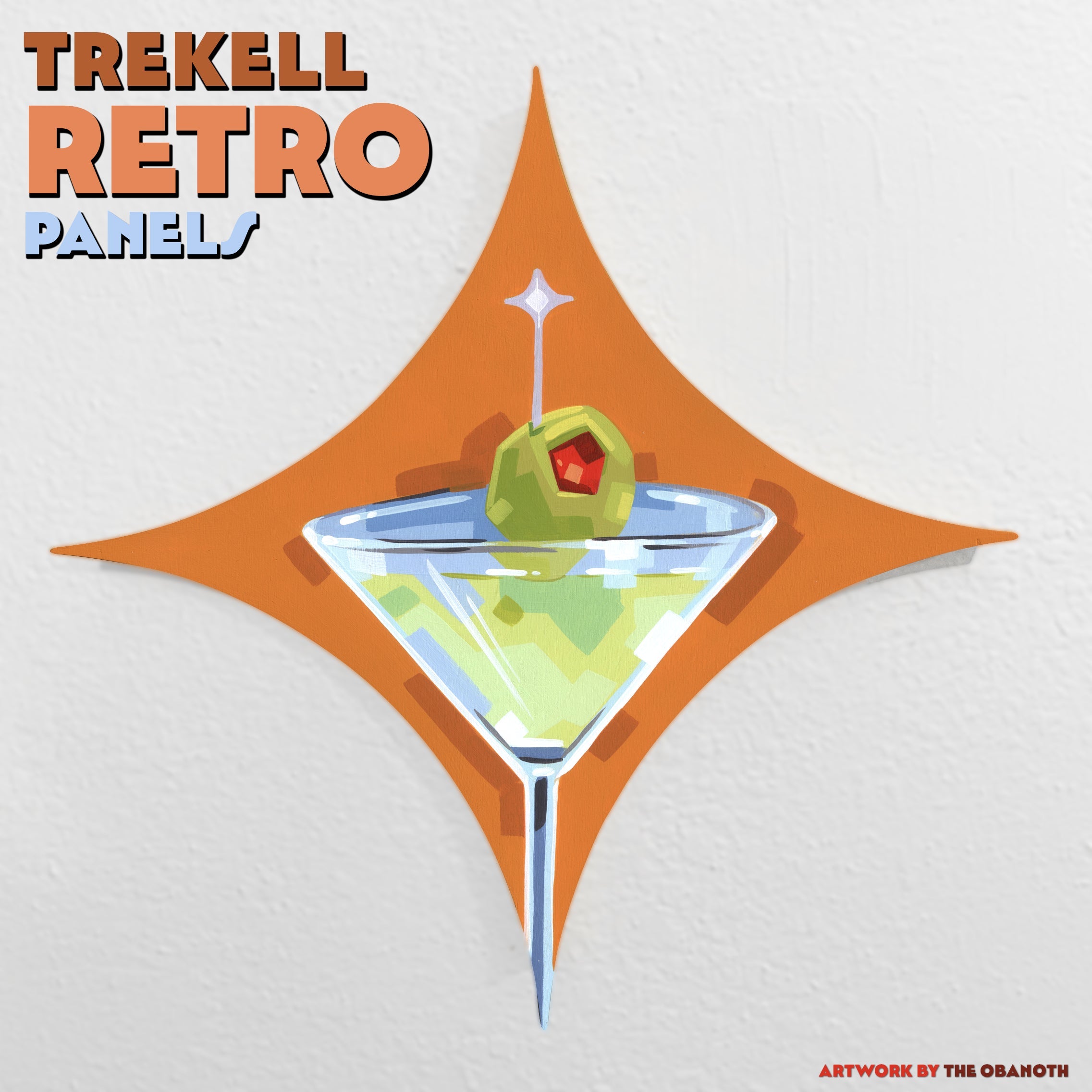 Trekell Retro Star Panel - Wooden Painting Canvas