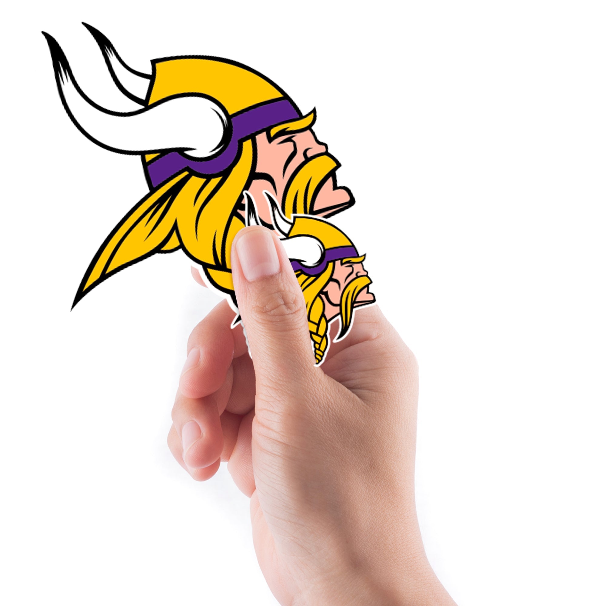 Minnesota Vikings - 5 Logo Minis (Mixed Sizes) - Official NFL - Reusable Vinyl Decals