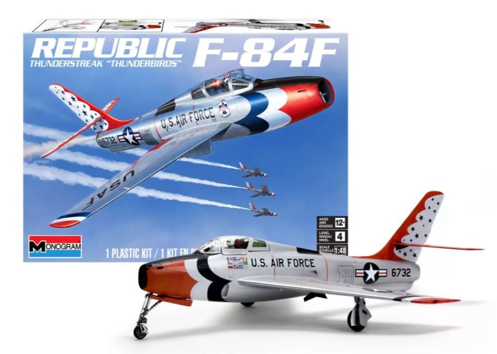 Revell 5996 1/48 F84F Thunderstreak Thunderbirds USAF Aircraft