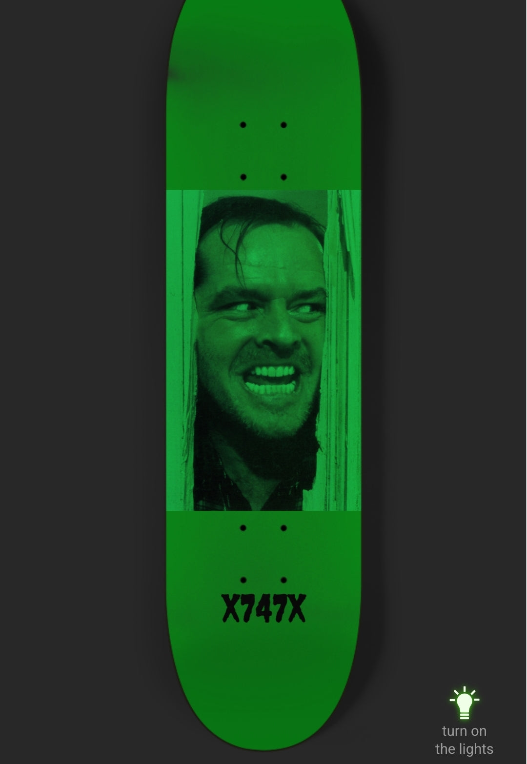 X747X THE SHINING (GLOW IN THE DARK)