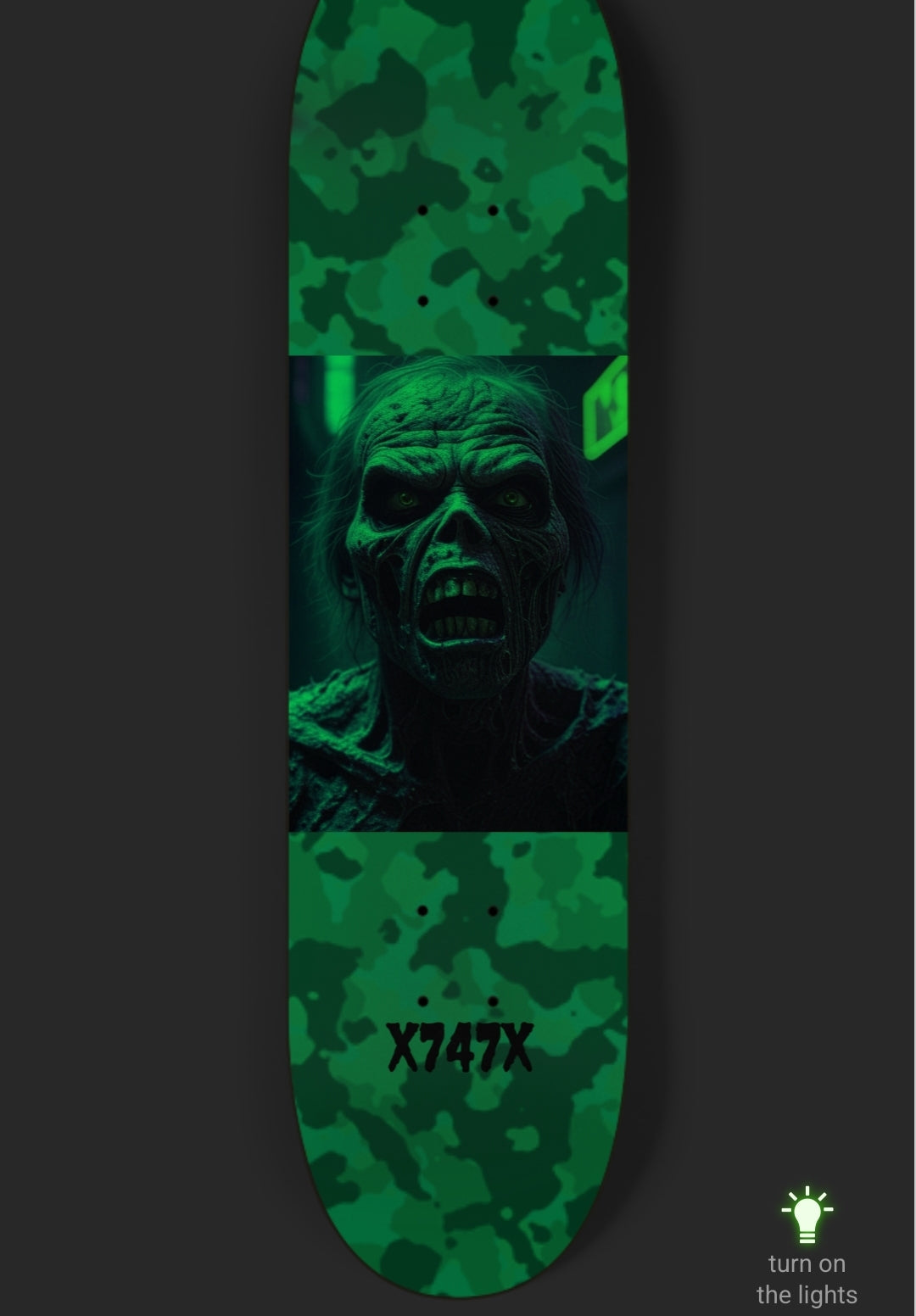 X747X ZOMBIE 4 (GLOW IN THE DARK)