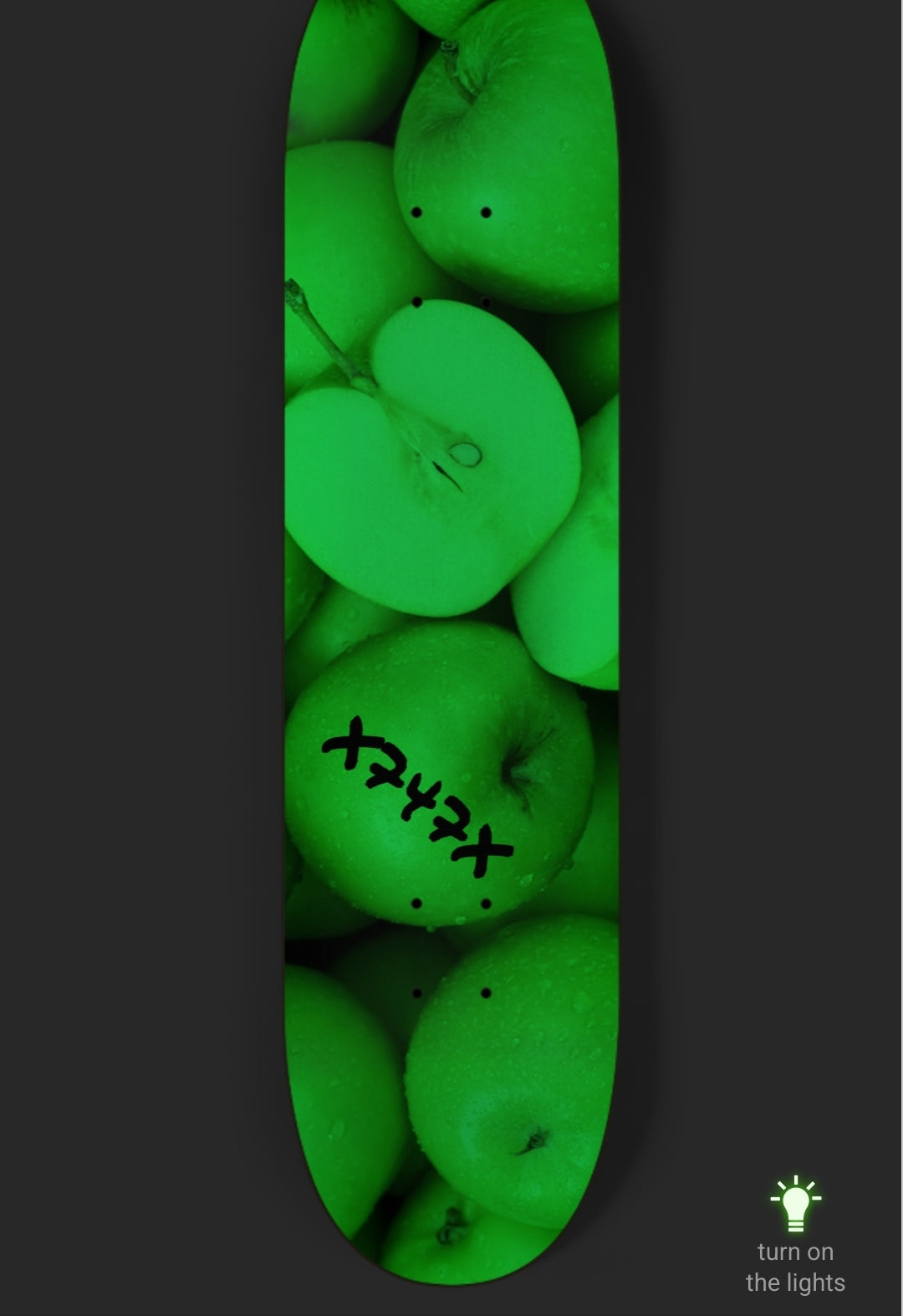 X747X GREEN APPLE (GLOW IN THE DARK)