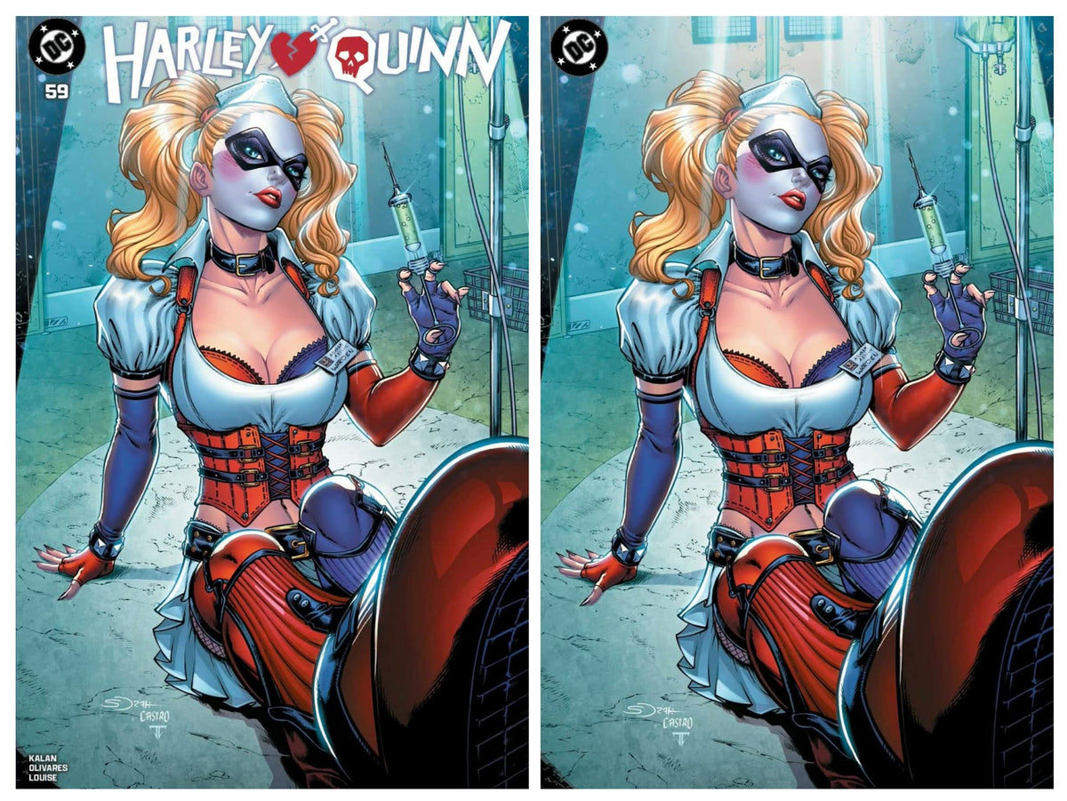 Harley Quinn #59 art by Sorah Suhng trade/ virgin variant set