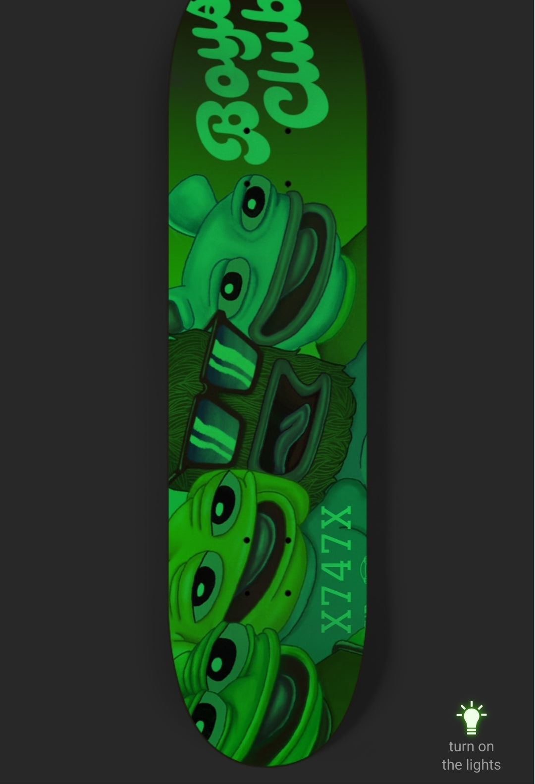 X747X BOYS CLUB (GLOW IN THE DARK)