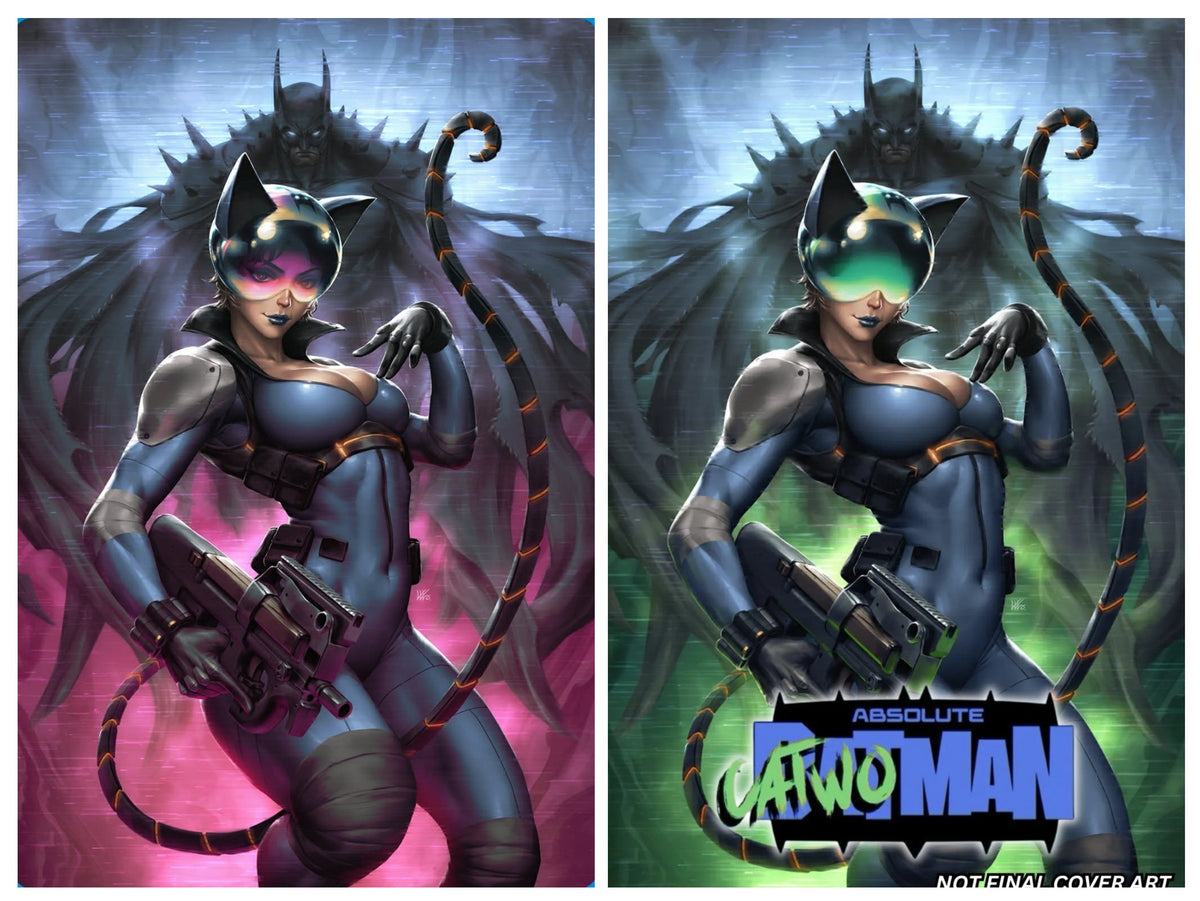 Absolute Catwoman #1 Alpha Exclusives pre-order. Art by Kunkka 2 book set
