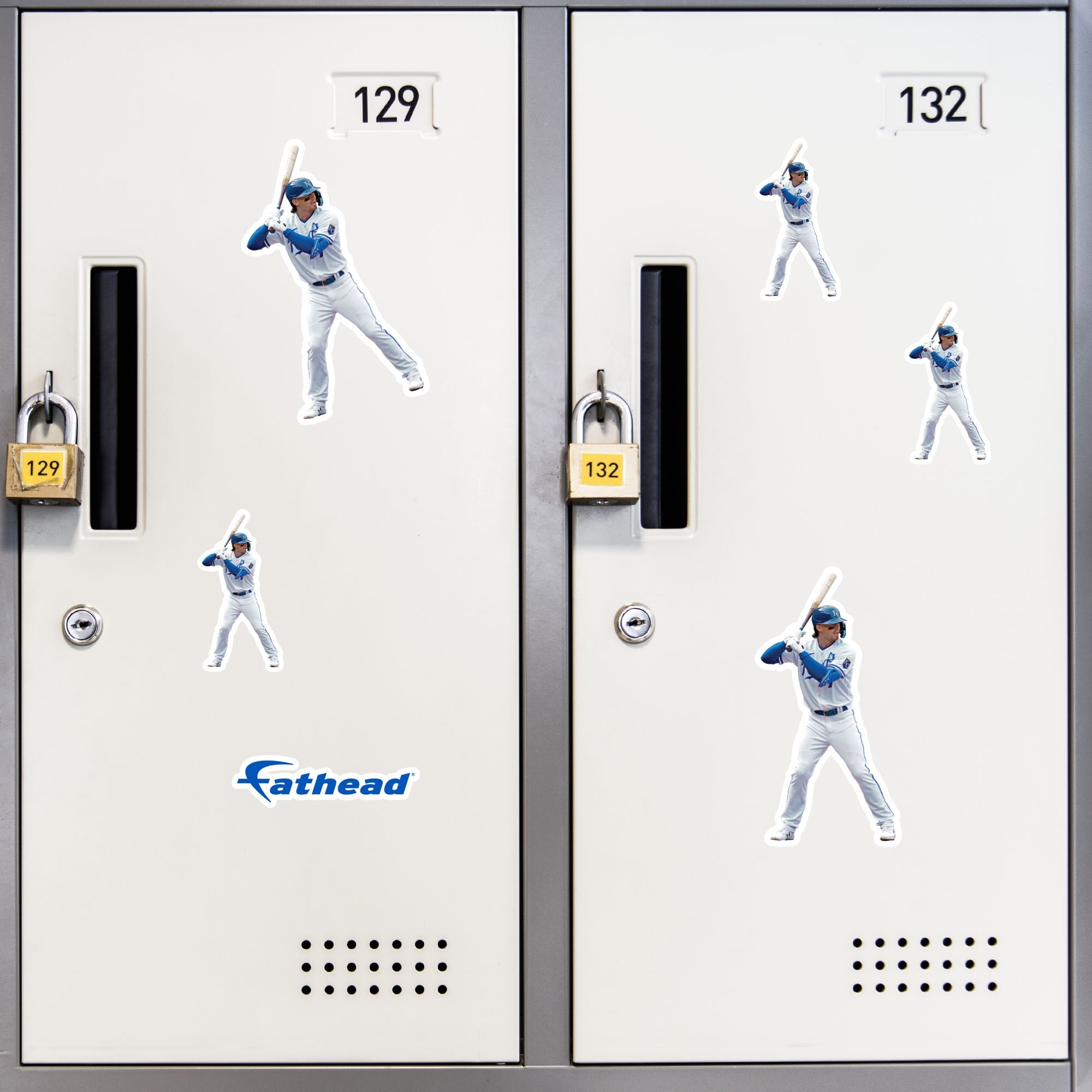 Bobby Witt Jr. - 5 Player Minis (Mixed Sizes) - Official MLB - Kansas City Royals - Reusable Vinyl Decals