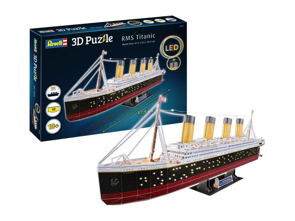 Revell 154 RMS Titanic Ocean Liner 3D Foam Puzzle LED Edition (266pcs)