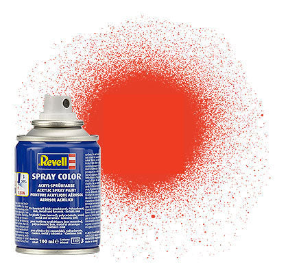 Revell 34125 100ml Acrylic Luminous Orange Mat Spray (2/Bx)