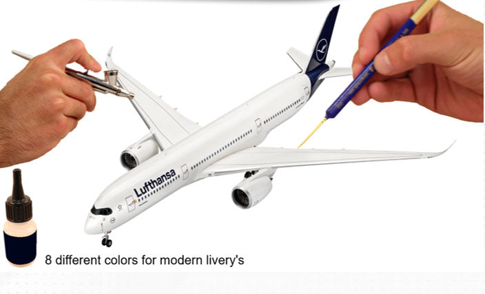 Revell 36203 Model Color: Modern Airliner Acrylic Paint Set (8 Colors) 18ml Bott