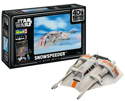 Revell 5679 1/29 Star Wars The Empire Strikes Back Snow Speeder 40th Anniversary w/paint & glue