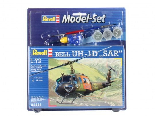 Revell 64444 1/72 Bell UH1D SAR Helicopter w/paint & glue